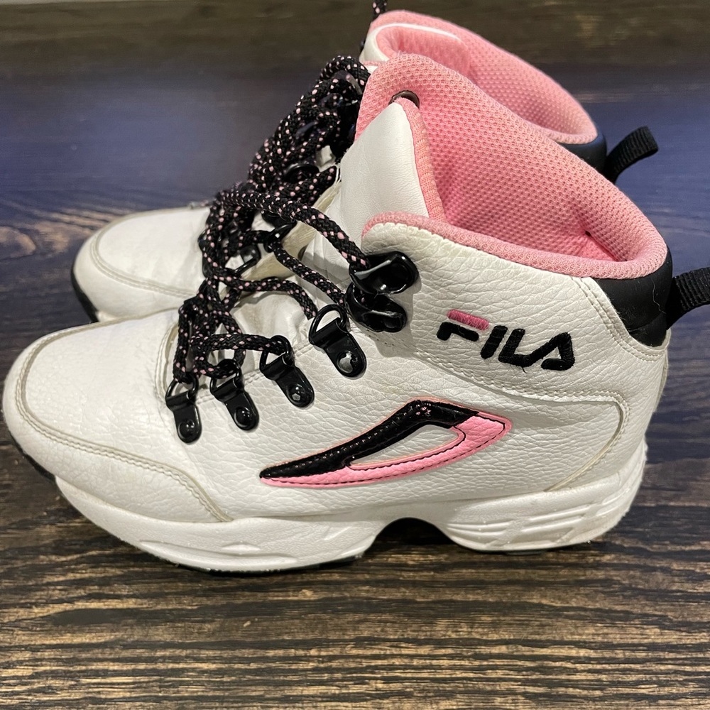 BIG KIDS' UNKNOWN TERRITORY SNEAKER BOOTS IN WHITE pink black